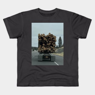 oregon logging truck Kids T-Shirt